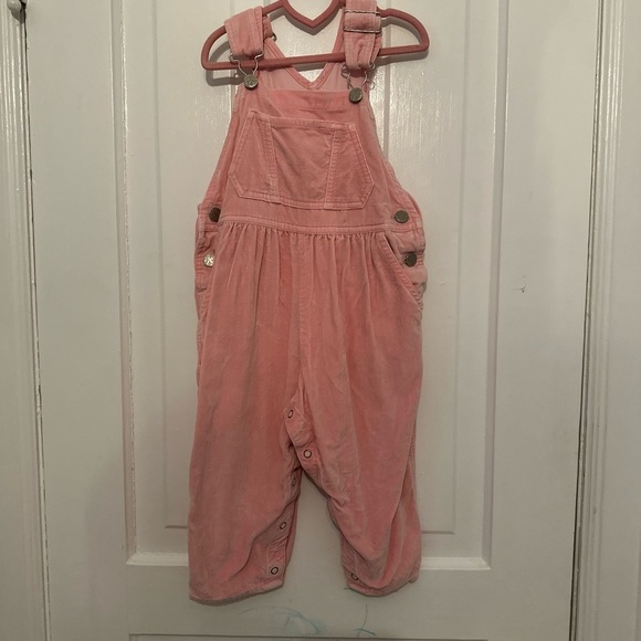 Vintage pink velvet Oshkosh overalls - Picture 1 of 4